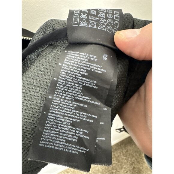 G-Star Raw Black Bonded Nylon Moto Jacket Men’s XL Zip Front Pockets - Picture 11 of 11